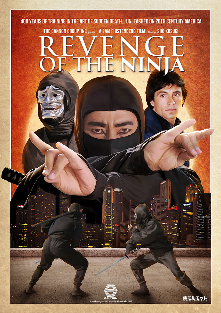Alternative movie poster concept: Revenge of the Ninja (Cannon Films)