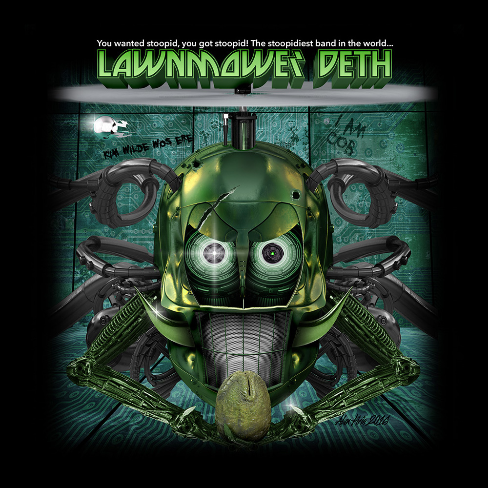 Lawnmower Deth - BioCob t-shirt art