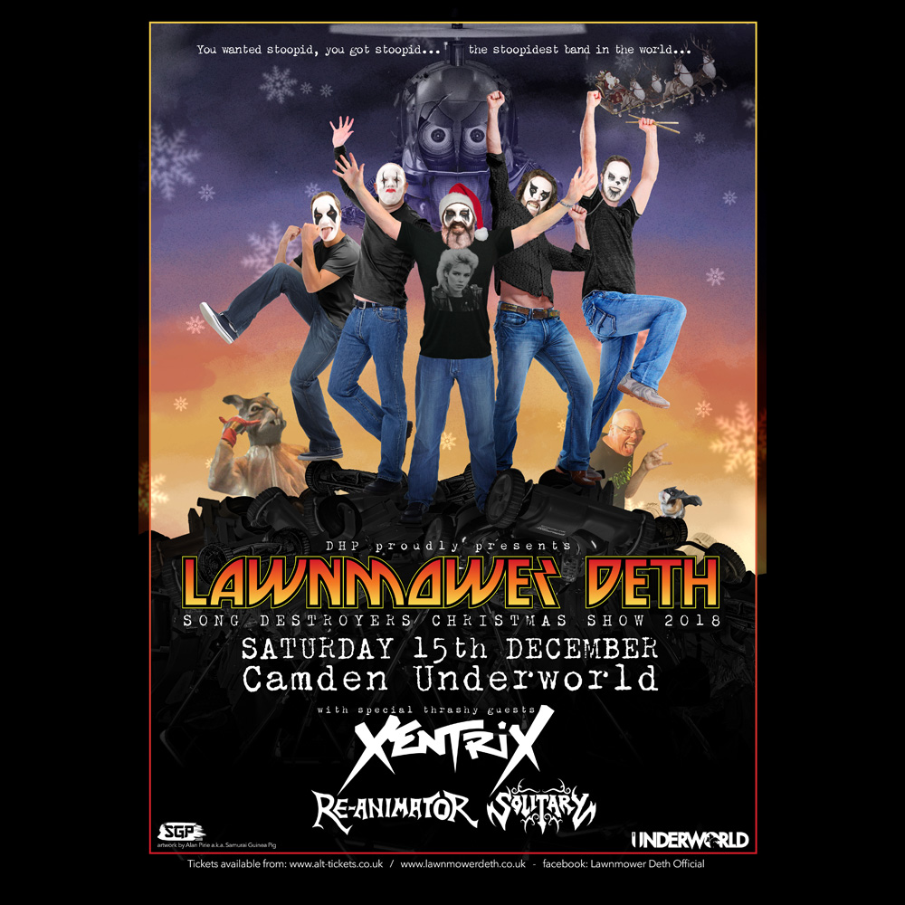 Lawnmower Deth - Christmas gig poster
